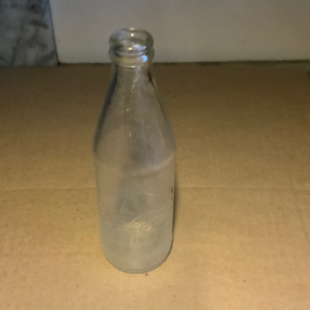Clear Glass Bottle Coca Cola